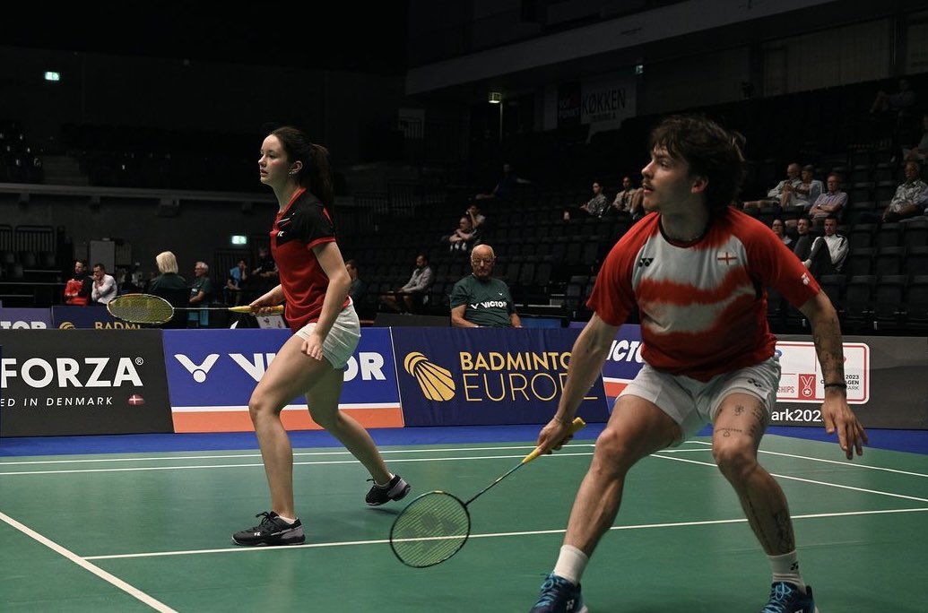 Semi final here in Denmark , good win against the number 2 seeds in the quarters before narrowly losing out in 3 sets . Onto Nantes next week 👊 <a href="/BucksSportsAid/">Bucks SportsAid</a> <a href="/SportMK2022/">SportMK</a> <a href="/Sport_England/">Sport England</a> <a href="/MiltonKeynesBA/">Milton Keynes Badminton Academy</a>