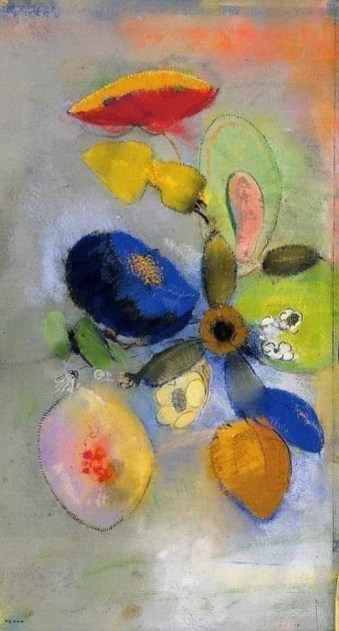 'Flowers' by French #symbolist #painter #OdilonRedon (1840-1916) 🎨🇲🇫