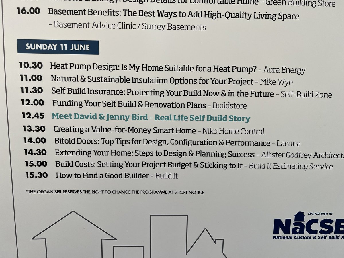 Day 2 at #builditlive in Bicester. Looking forward to presenting how to finance your selfbuild and renovation projects at 12.00 noon #selfbuild #custombuild #renovating #buildstore #mortgages #finance