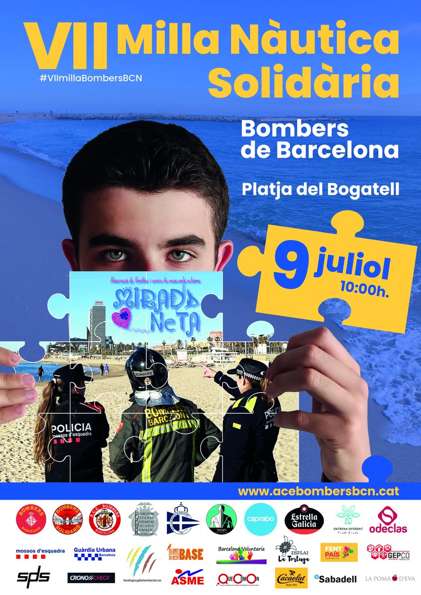 GUBBarcelona's tweet photo. 🏊‍♀️ Apunteu-vos a la #VIImillaBombersBCN organitzada pels @BCN_Bombers, una travessa aquàtica no competitiva en què podreu nedar per una causa solidària.

▶️ Nosaltres hi serem, i tu?

📋 Apunta-t'hi a: https://t.co/PrwshkeWtC
ℹ️ Més informació: https://t.co/FoV2YQTWvO
#MiradaNeta https://t.co/VBfIzajs45