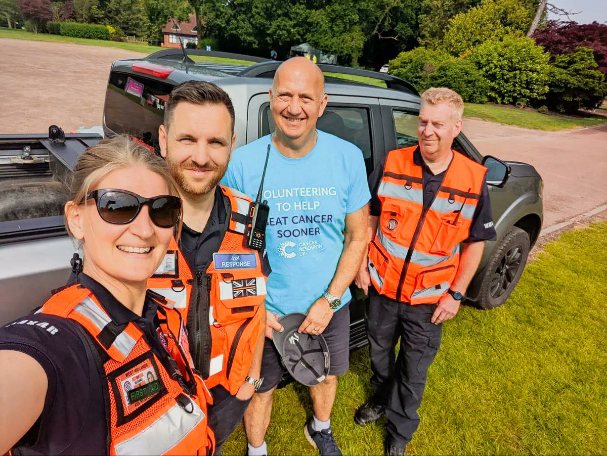 WM4x4R's tweet image. 🏃‍♀️🎗️ Today, our responders are on the ground, lending their support at the @CR_UK @RaceForLife events happening in Redditch, Solihull and Wolverhampton! 🤝💪
We're sending our best wishes to all participating. Good luck, everyone! 🍀❤️🎗️ #RaceForLife #CancerResearch