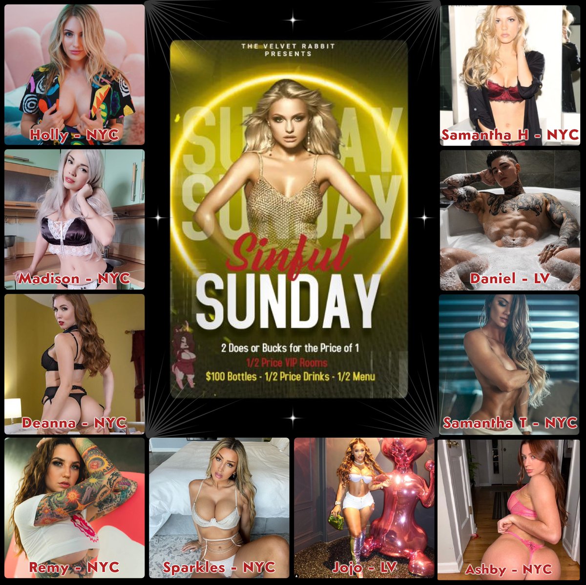VelvetRabbitInc's tweet photo. ๐ฅ๐ฐ Velvet Rabbit presents Sinful Sunday! ๐๐ Pray before you play and surrender to the ultimate temptation. Indulge in a night of sinful delights that will leave you breathless. Join us this Sunday for an unforgettable experience! ๐ #VelvetRabbit #SinfulSunday https://t.co/KtvAAeOaXR