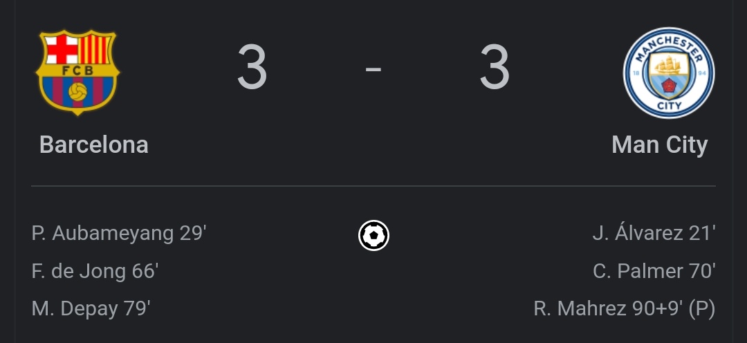 Xavi stopped this Manchester city super team....