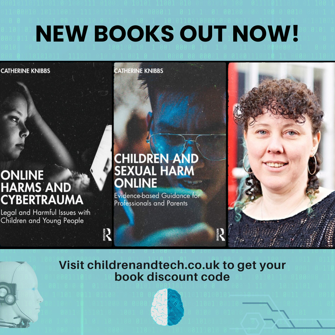 As someone who is passionate about cyber trauma and online harms, I am proud to release my latest books on the topic. Get your special 20% discount and sign up on my website today via this link: childrenandtech.co.uk/junebooks. #bookauthor #cyberpsychology