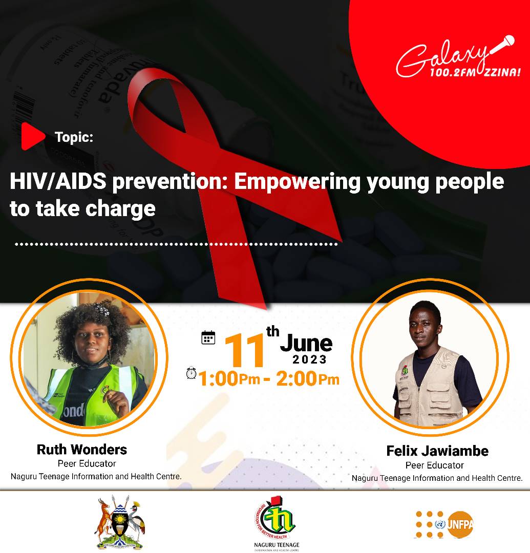 'Ako nkalya', but do you know her status?
Visit us @NaguruC and test to know your status and that of your partner.

Today at 1:00pm, join us live on @GalaxyFMUg as we discuss HIV/AIDS prevention: Empowering young people to take charge.
#LiveYourDreamUG #NTIHCLive