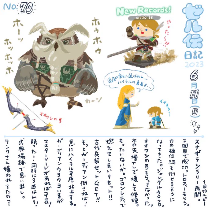ガーディアンとか倒せるようになってきたけどハイラル城方面行きたくない #ゼル伝日記 #ゼルダの伝説