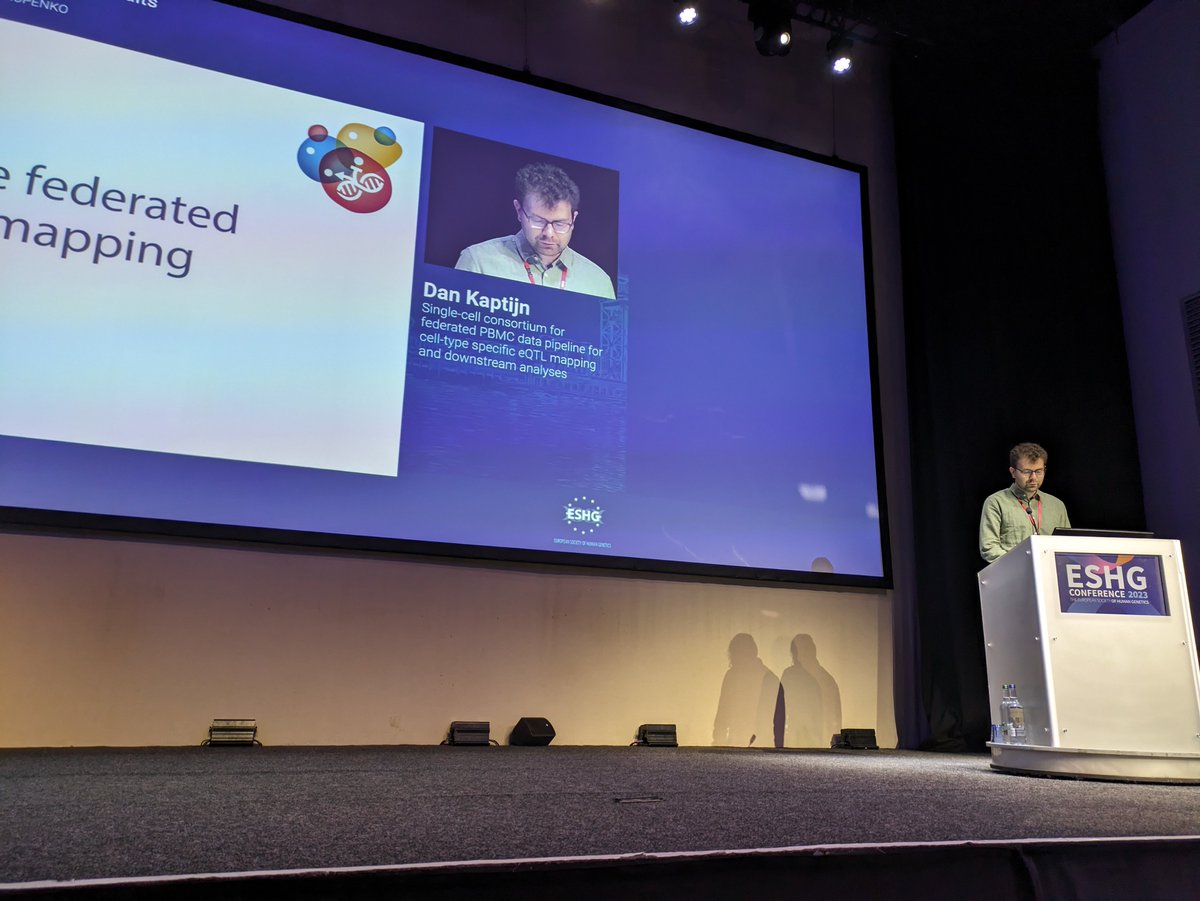 Truly great to see the work of our consortium members out in the wild for the first time at #eshg2023! Awesome job on the presentation by Dan Kaptijn!