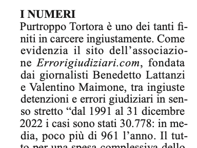 Errorigiudiziar's tweet photo. Su @unitaonline di oggi #11giugno trovate 2 pagine sugli #errorigiudiziari, alla vigilia del 40° anniversario dell'arresto di #EnzoTortora. Grazie a @ValeAngeStella  per le citazioni plurime del nostro lavoro, compreso il docufilm "Peso morto" sulla tragedia di @Angelo54746948. https://t.co/GPjiEQPSkO