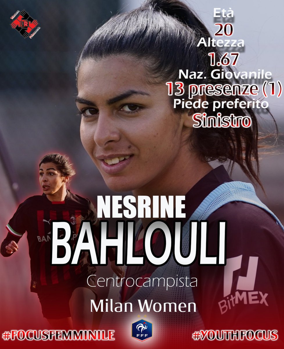 #FocusFemminile
#YouthFocus

Ruolo: CC/TC/SP
20.02.03

+ Accelerazione, fantasia, conduzione, dribbling

- Gioco Aereo, fisicità, copertura

Forse ha bisogno di una stagione da titolare prima di poter rientrare al #PumaHouseOfFootball da protagonista. Promessa

#MilanFemminile