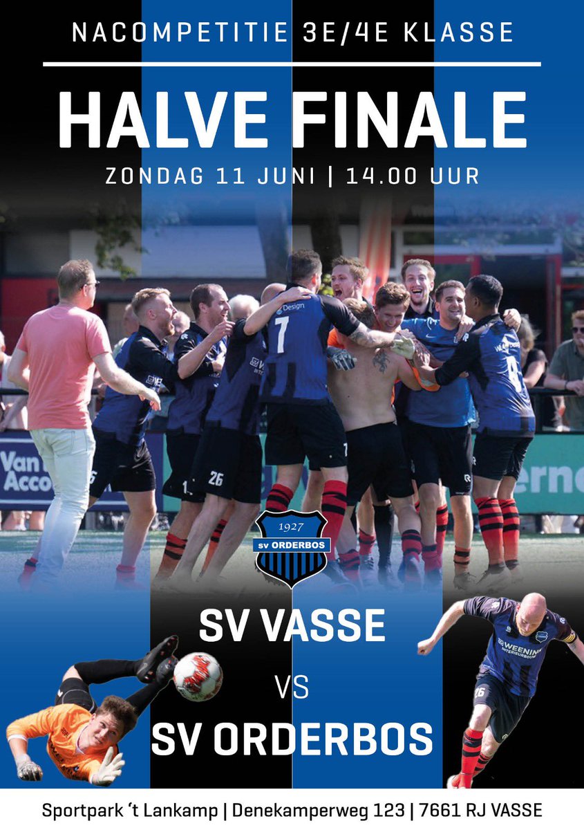 Succes boys 🔵⚫️
<a href="/SvVasse/">SV Vasse</a> - <a href="/svorderbos/">sv Orderbos</a> ⚽️☀️