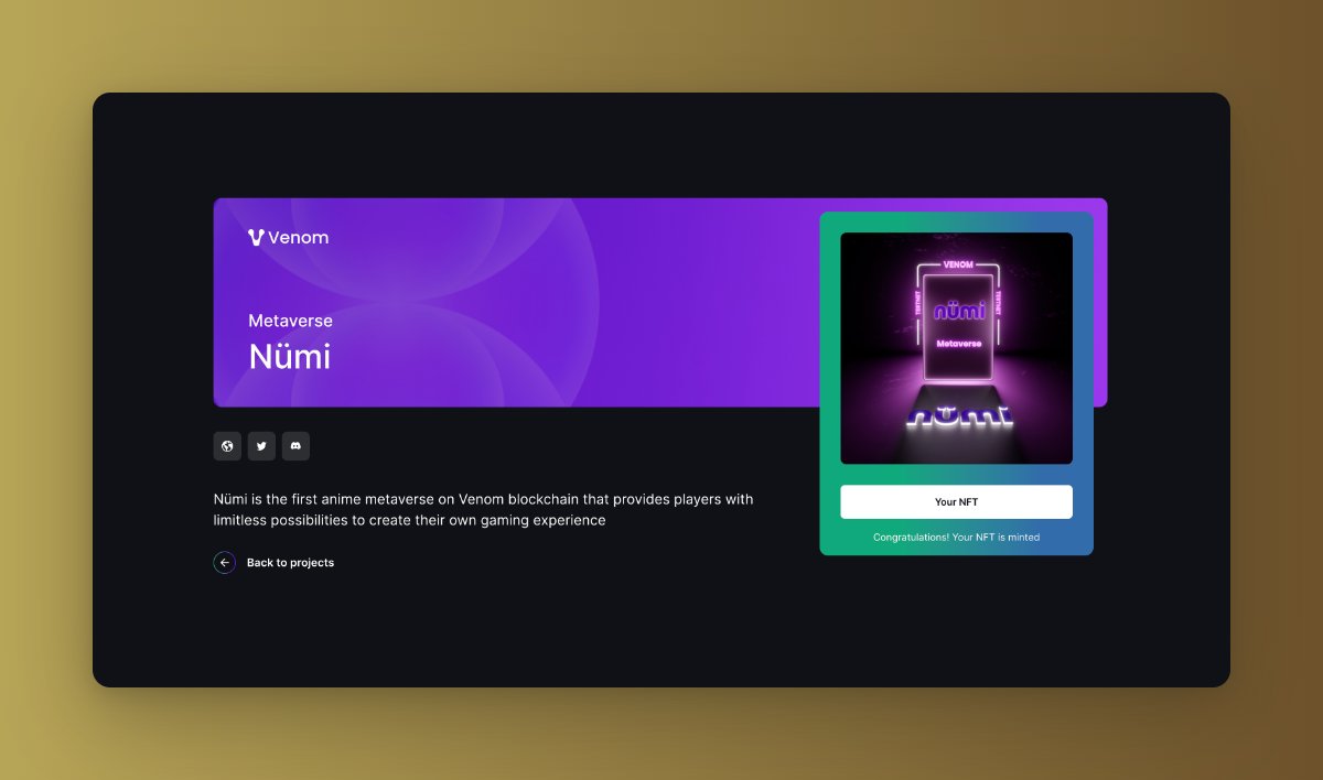 Many people still overlook the Venom Foundation.

They will miss out for sure.

Venom has already built a comprehensive ecosystem, and imagine how much they'll be able to ship when the mainnet comes.

New task: venom.network/tasks/numi
