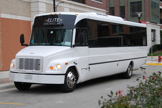 Contemporary party bus limo-style exteriors. Common m1035 Freightliner Chassis used for #partybus conversions.