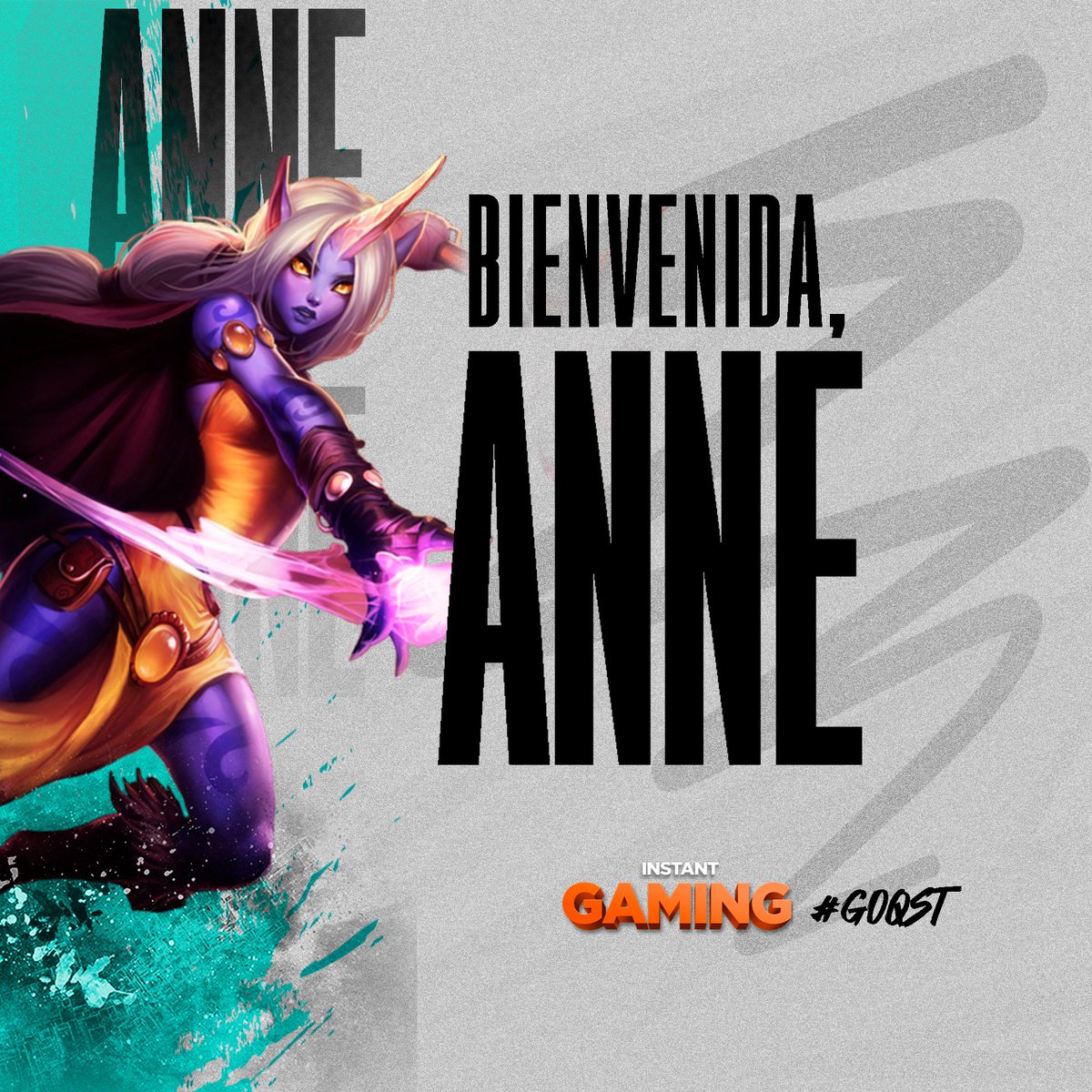 qstodesesports's tweet photo. 🚨DÍA DE PRESENTACIÓN🚨

Hoy tenemos el gustazo de anunciaros la incorporación de nuestra nueva coach... 

!!BIENVENIDA!!,  @AnneCoachLOL 🤗🤗

Seguro que nos va a traer muchos éxitos, así que gente, vamos a darle mucho amor! 😍😍

#goQST #QstodesArmy @Guille_WwArt https://t.co/mmljqen2Jm