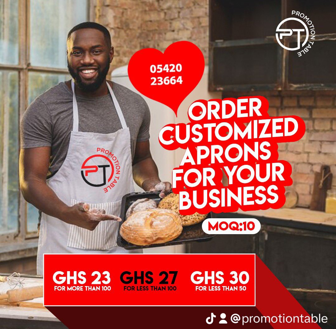 PromotionTable's tweet photo. Looking for a way to engage customers and increase brand awareness? Our aprons are designed to do just that. Get a free apron for each purchase. #PromotionTable
#EventPromotions
#BrandActivation
#ExperientialMarketing
#PromoTable
#BrandPromotion
#MarketingActivation
#InStorePromo https://t.co/XUokRm1Gfp