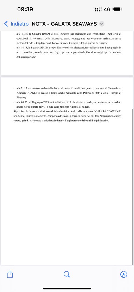 Oggi alcuni giornali infangano,  raccontando i fatti della Nave Galata Seaways come “inventati”.
Poiché Ministero della Difesa e Ministro agiscono con responsabilità ed approfondendo, è giusto dimostrare la verità e l’infondatezza di queste notizie, a tutela del Sistema Paese.