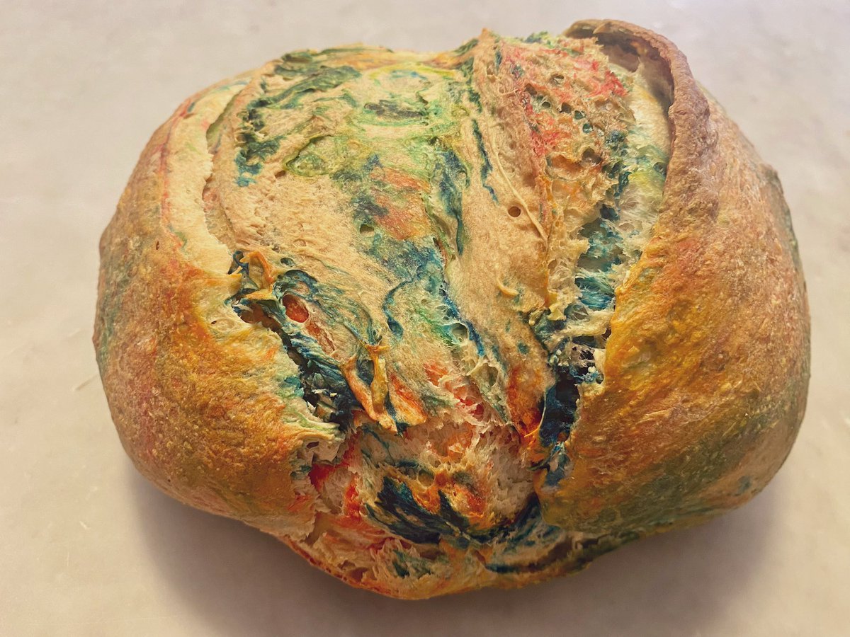 @DelightBaking I’m baking bread from outer space 🪐 

#HomemadeBreadArt #SourdoughColors #PlanetBread #ArtisanBaking #BreadCreativity #BreadArtistry #SourdoughLove #ColorfulLoaves #BreadLovers #BreadInspiration #BreadMasterpiece #SourdoughMagic #EdibleArt #ArtfulLoaves #PlanetFriendlyBread