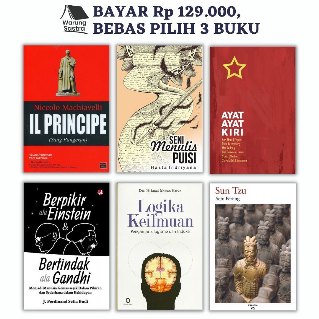 warungsastra's tweet photo. PEMESANAN BUKU BISA DILAKUKAN VIA:

Shopee: https://t.co/2HnwMQq5xg

Tokopedia: https://t.co/7s8tvzzXw4

Bukalapak: https://t.co/HyF79rpCC5

Whatsapp: 0896-6572-7340 https://t.co/FuSvaCgn2h