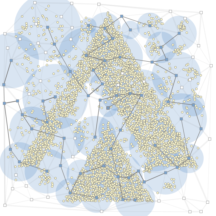 trineutron's tweet image. AHC020 63位

方針
電波を出す放送局を焼きなます。電波を出す放送局の最小全域木を構築してから出力の上限を徐々に上げていく。過剰な出力なら出力を下げ、繋ぐ意味がない放送局は繋がないようにする。

Broadcastingのseed=0で1,548,724点を獲得!!!
atcoder.jp/contests/ahc020
#AHC020 #visualizer