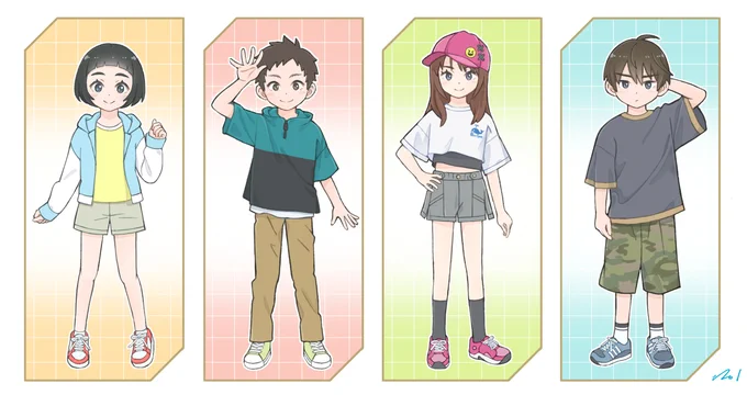 ここ数日描いた子たちまとめてみました。