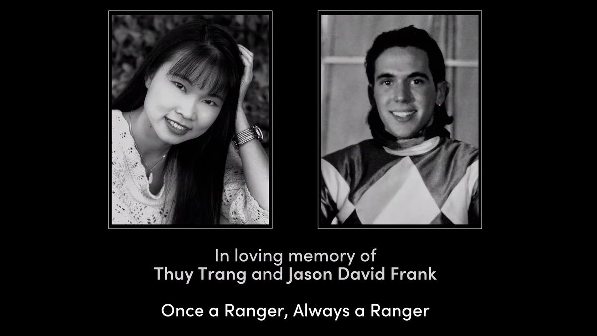 Rest in Peace, Thuy Trang and Jason David Frank

#PowerRangers #PowerRangers30
