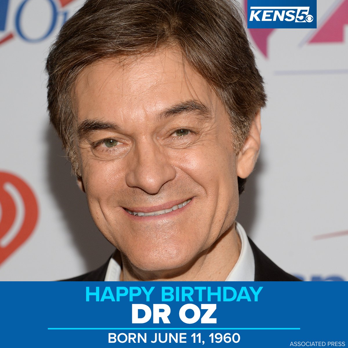 Happy Birthday to Mehmet Oz, better known as Dr Oz. He is 63 years old today.  