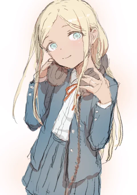 レコーディング中のライラさん。学校帰りにスタジオに寄りました。