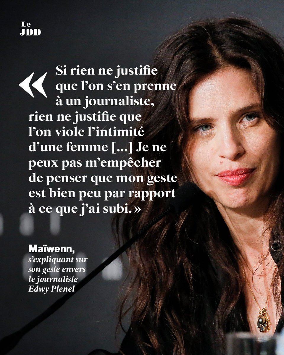 Chère #Maiwenn vous avez tellement bien fait de casser la gueule à ce salopard, merci ! 😘