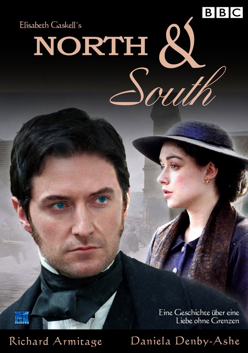 redtestwine's tweet photo. #Romance #PeriodDrama 
2 เรื่องนี้ ได้ดูจาก #UKtv #DramaChannel North&amp;South  นี่ดูหลายรอบ ชอบ #RichardArmitage 
ก็เพิ่งรู้ว่า Cranford นั้น ก็เป็นคนเขียนคนเดียวกัน #ElisabethGaskell https://t.co/UVzpInRANg