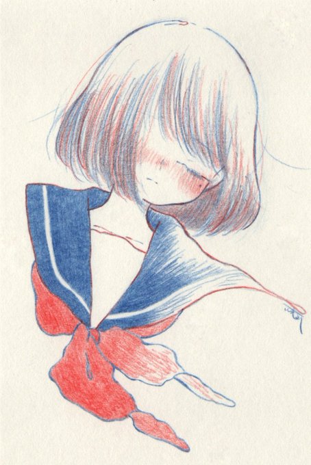 「collarbone sailor collar」 illustration images(Latest)｜21pages