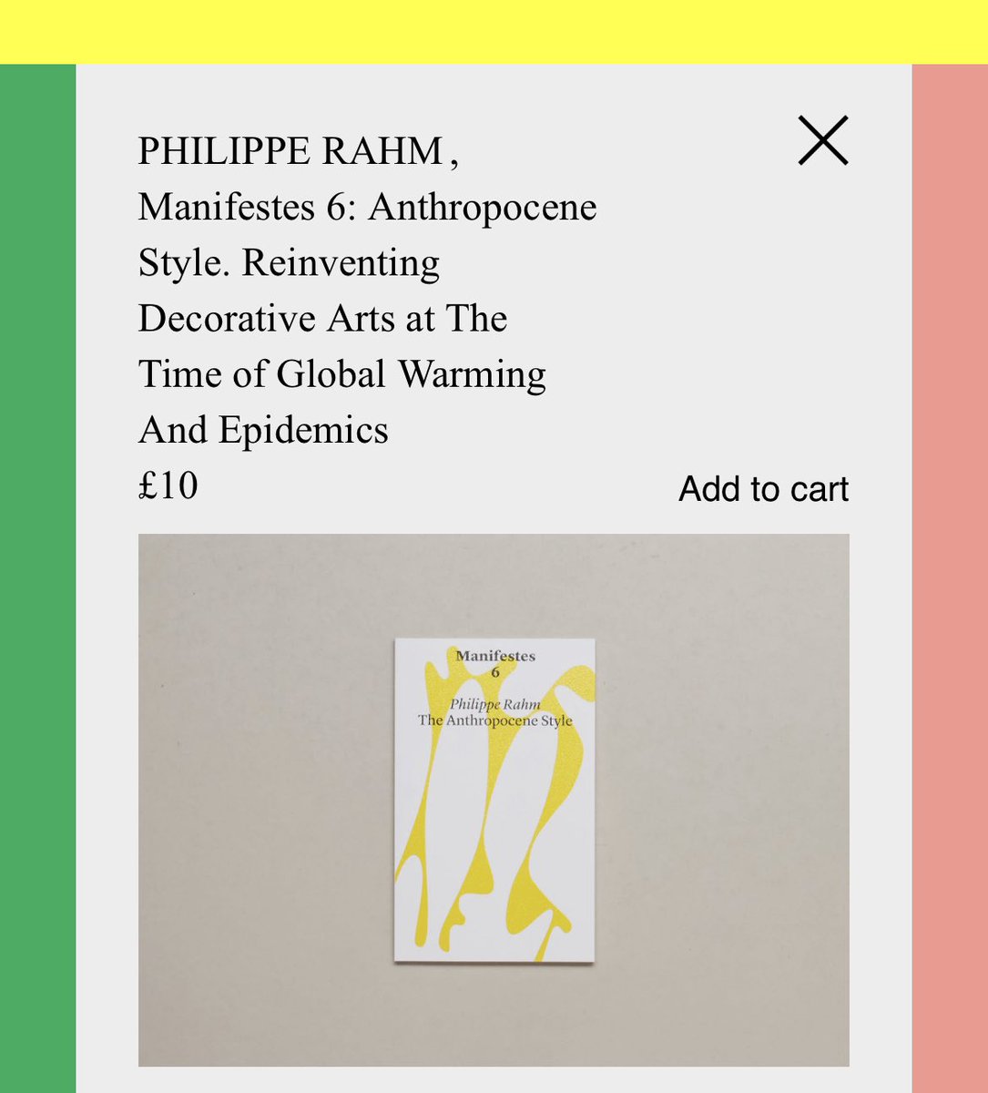 We're delighted to announce the release of the English version of our book "The Anthropocene Style", available everywhere: 
antennebooks.com/product/manife…