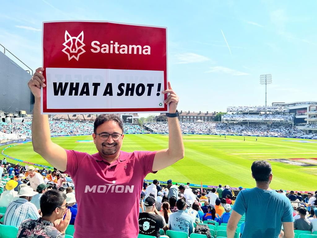 May the best team win.
#saitama flag flying high on 5th day of #ICCWorldTestChampionship at #Oval 

#motionapp #SaitamaWolfPack #ICCWTC2023 #TheOval