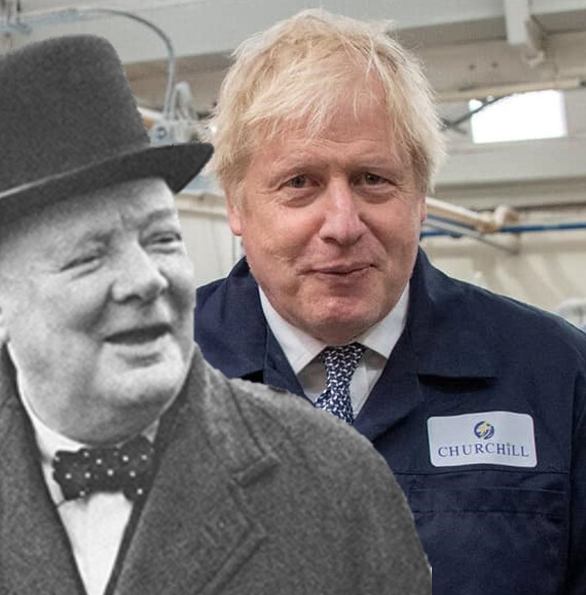 We all know what Johnson was thinking when he visited Churchill Pottery in Stoke. 
... and whatever you think of Churchill, he never ran away.
#ToriesOut339 #JohnsonTheLiar #JohnsonRanAway #JohnsonTheCorruptPM #JohnsontheCoward