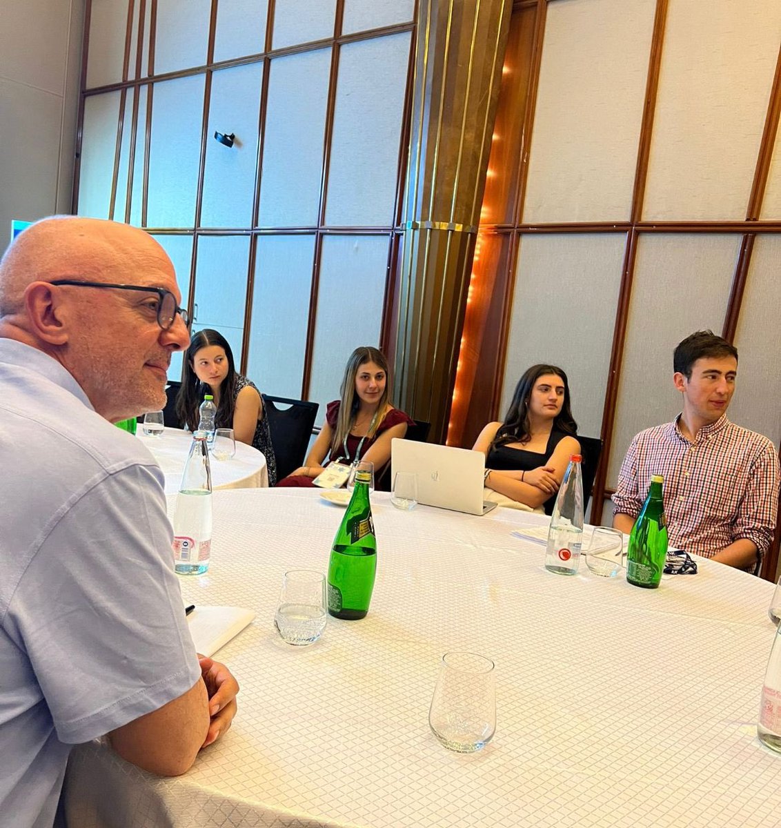AJCCEO's tweet photo. The Jewish future is in good hands! I met the students of @AJCGlobal Campus Board and Goldman Fellows.

These young leaders are #JewishandProud, combating antisemitism and standing up for Israel on college campuses.

Together, we are shaping a brighter Jewish future. 🇮🇱 https://t.co/ZLjMh1Opxn