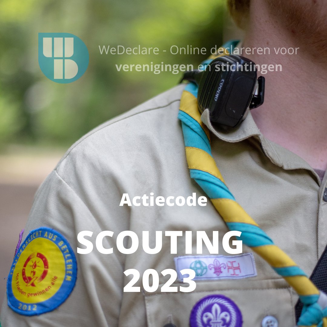 WD gratis uitproberen tot eind 2023?

Gebruik dan de actiecode Scouting2023, als je organisatie actief is in de Scoutingwereld.

Geen juiste actiecode gevonden? Vraag dan een code aan op onze website; wedeclare.nl

Veel declaratiegemak toegewenst!

#WD #Scouting