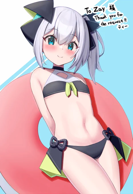 skebにて依頼者様のオリキャラを描かせていただきました。 季節の先取りですね! 再度ご依頼いただきありがとうございました!