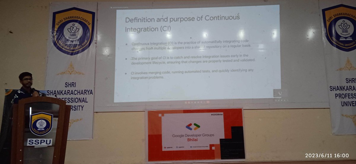 CI/CD workshop #GDGBhilai
@gdgbhilai 
#GoogleIO
#GoogleIOExtendedBhilai2023