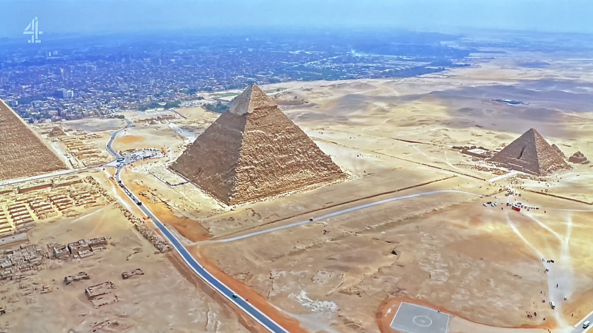 daveactv's tweet photo. Really enjoyed watching Channel 4 'Ancient Egypt by Train (Epi. 2/4) at 9.10 PM last night! Here are 4 screen captures of The Great Pyramids that were the highlight of this episode #channel4 #TheGreatPyramids #Documentary #Egypt https://t.co/gsq4lHVIjl