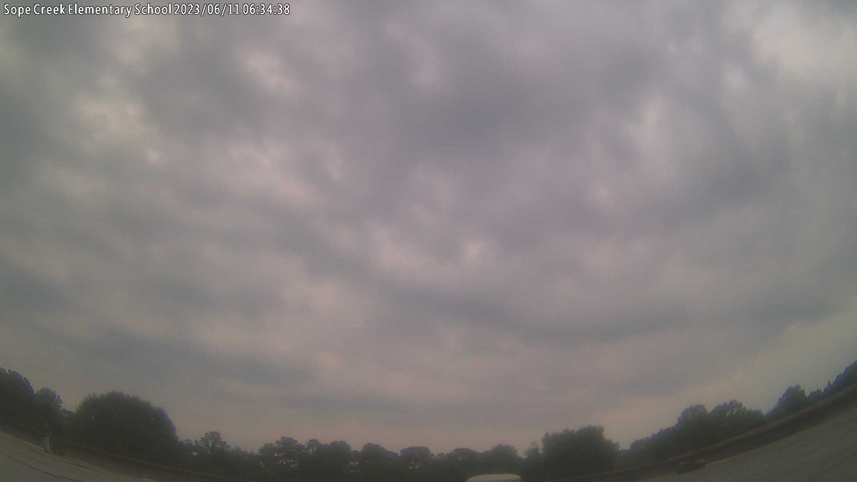 SCESWxSTEM's tweet photo. Sope Creek Elementary School at sunrise and it's 69.0 F. https://t.co/nkZadi8i3b
