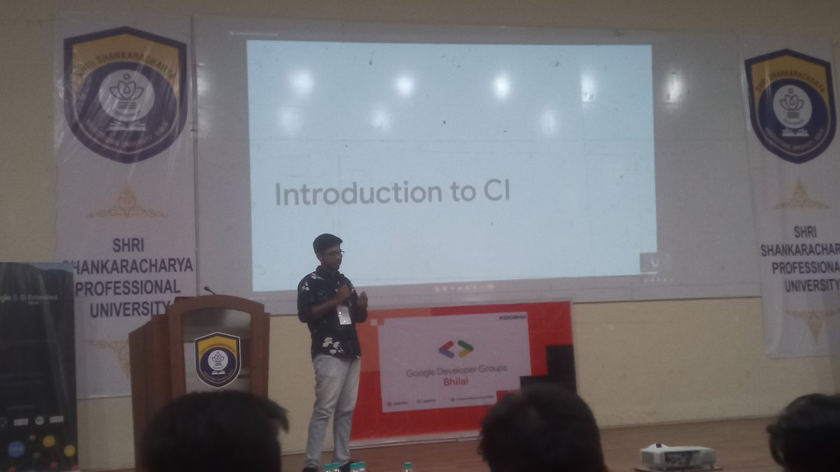 CI/CD with @mdmemonyasin .
@gdgbhilai 

#GoogleIO #GoogleIOExtendedBhiali2023