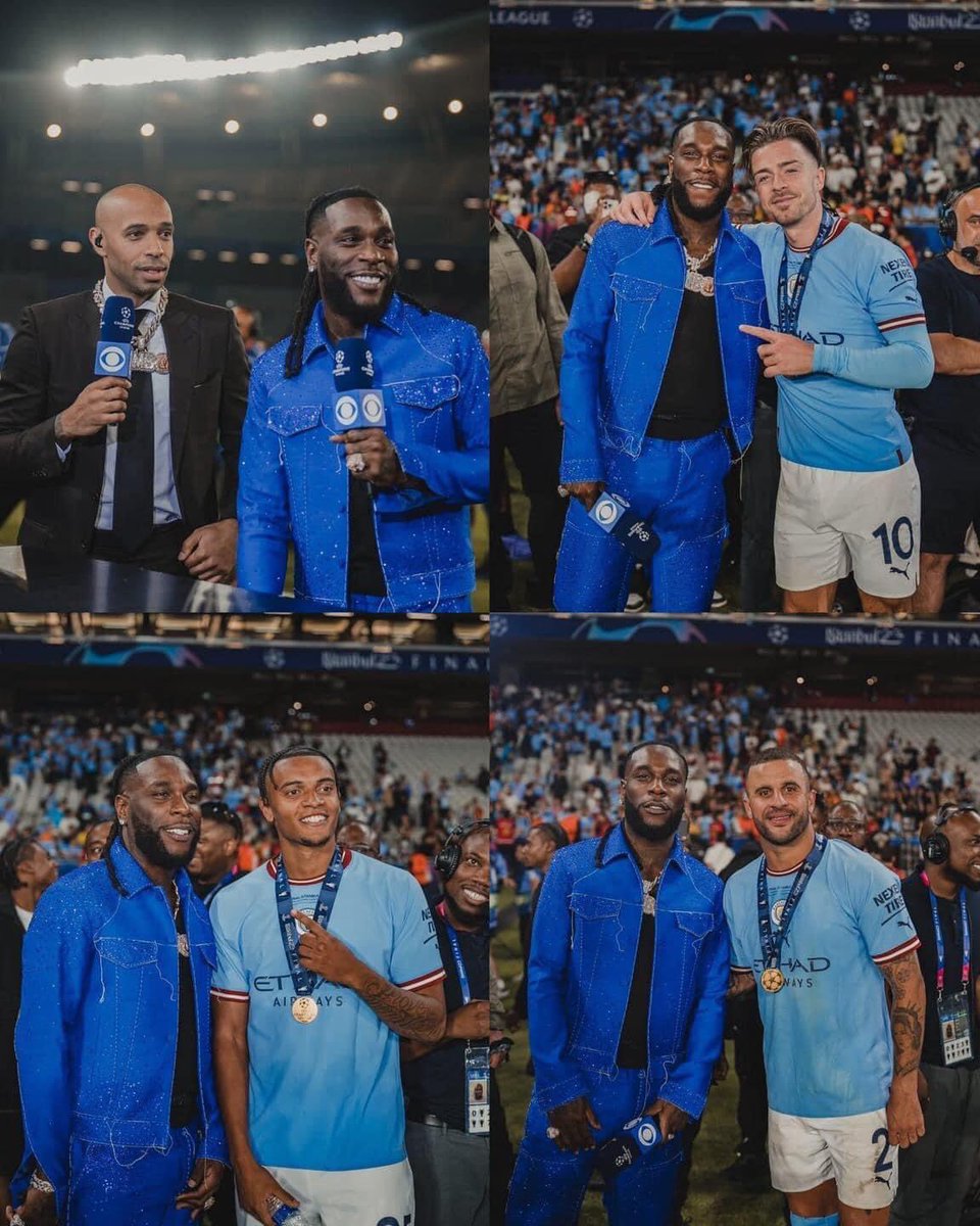 Burna Boy🇳🇬performed at the #UCLfinals in Instabul. 🇹🇷