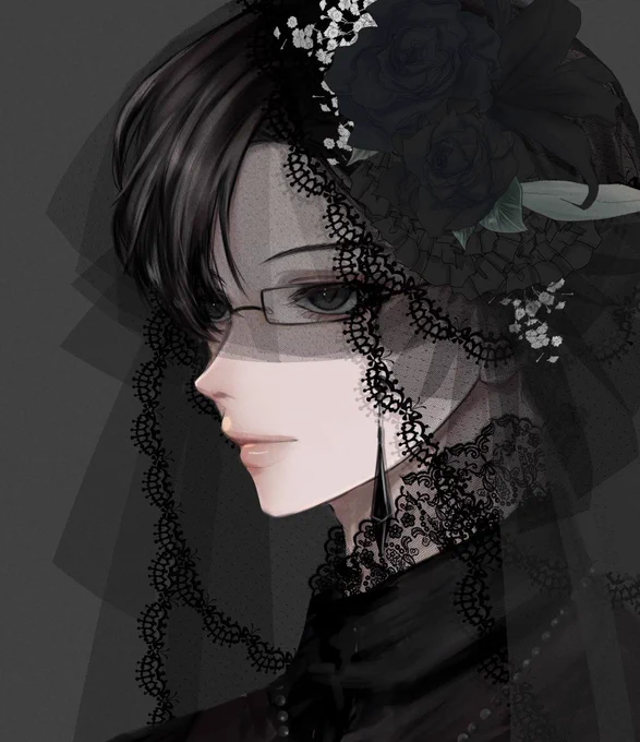 黒ベール
