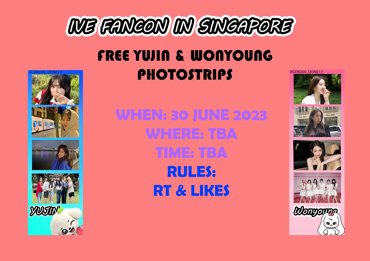 VIVIZ_GFRD's tweet photo. Hi Dives,
Fansupport for IVE's 1st Fancon In Singapore is out!
Will be printing limited amount for it.
Please help to like and retweet.
See you there! 
Thank You!
#IVEinSG #IVEinSingapore #ThePromQueensinSG #IVE #아이브 https://t.co/dRA0YKGtNC