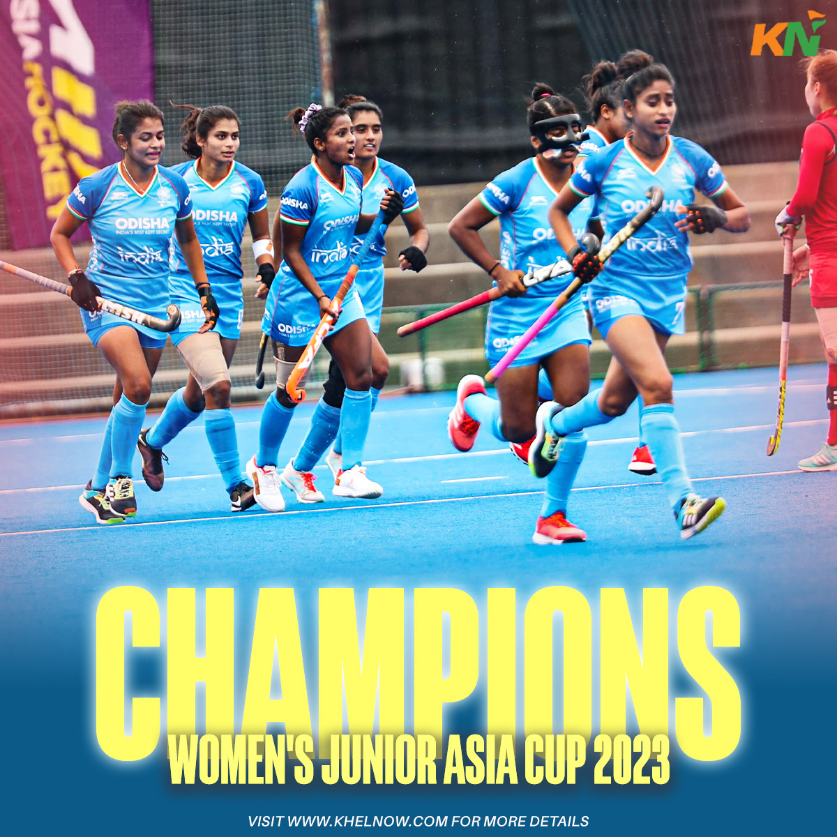 CHAMPIONS OF ASIA 🤩👏 

India secure their first Women's Junior #HockeyAsiaCup title by defeating Korea 2-1 with a resolute display! A fitting end to a truly incredible run!