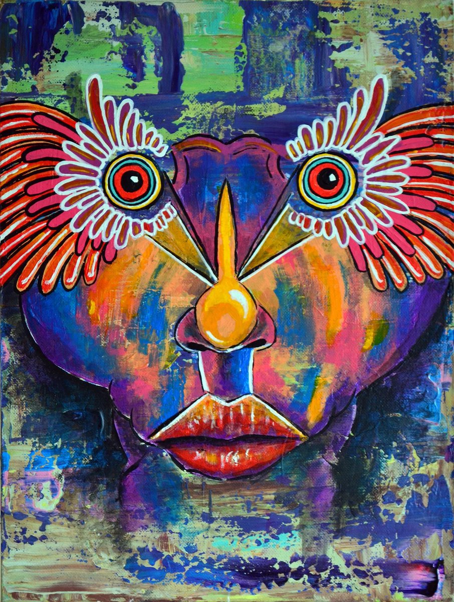 “Birdman - Original Modern Portrait Art Painting on Deep Canvas” artcursor.com/products/birdm… 
#artcollector #decorlovers #discountoffer #giftsfordad #inspiringminds #artworkforsale #specialoffers #decorativeobjects #creativeexpression #giftinspiration