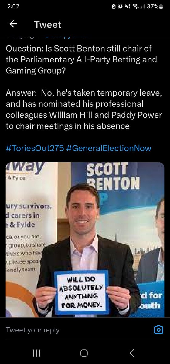 gabbsthenewt's tweet photo. @GregHands @Conservatives @CCHQPress #handsinthetill
#wheresthePPErecoveriesmoniesgreg https://t.co/jWz1YuCiKI
