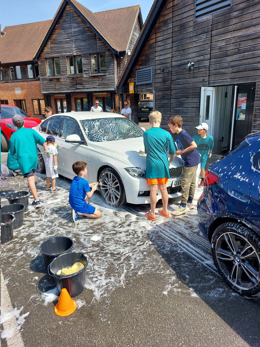 Great charity car wash by the boys and staff in Shackleton this morning - very busy for a good cause @Autistica #eachstrivingforthegoodofall #asenseofservice