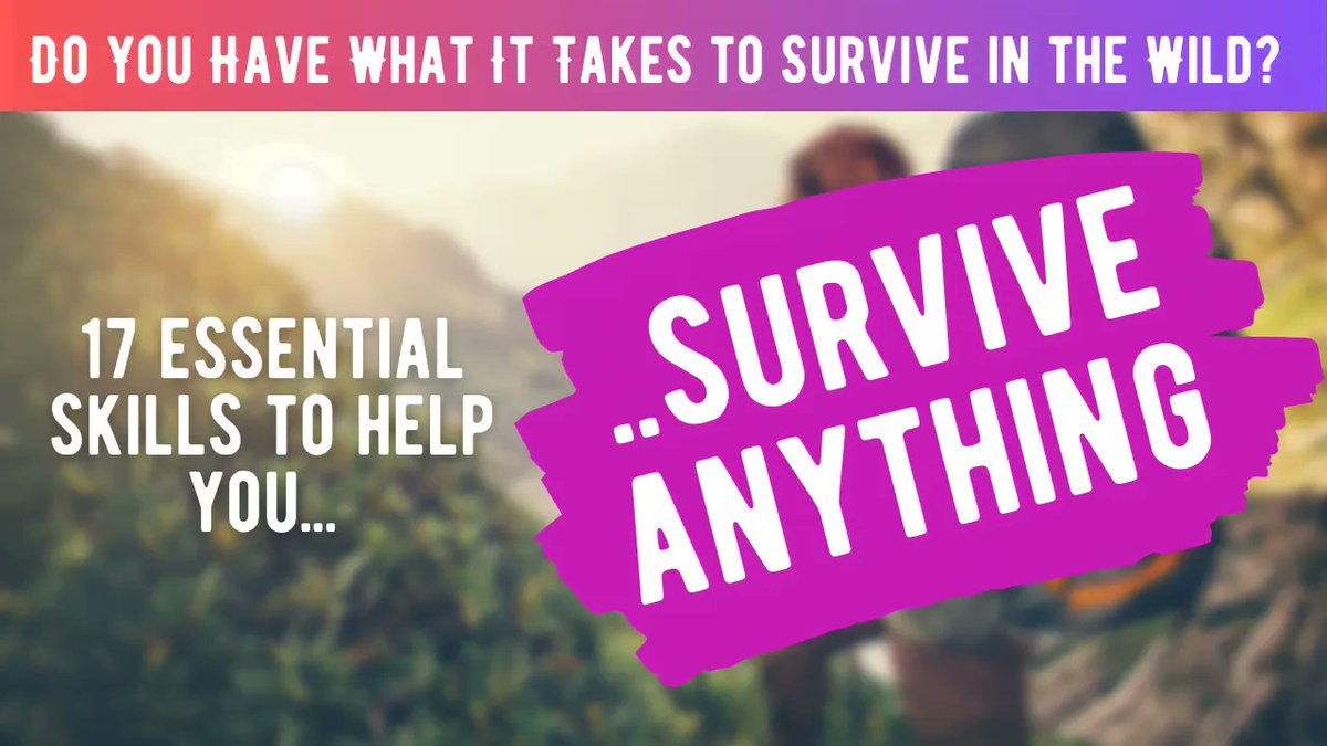 🏕️ Ready to conquer the wilderness and survive any disaster? 🌲We reveal the 17 essential off grid survival skills! From fire starting and shelter building to hunting and navigation, become a true survival expert! 💪 #OffGridLiving #SurvivalSkills buff.ly/43wqz4v