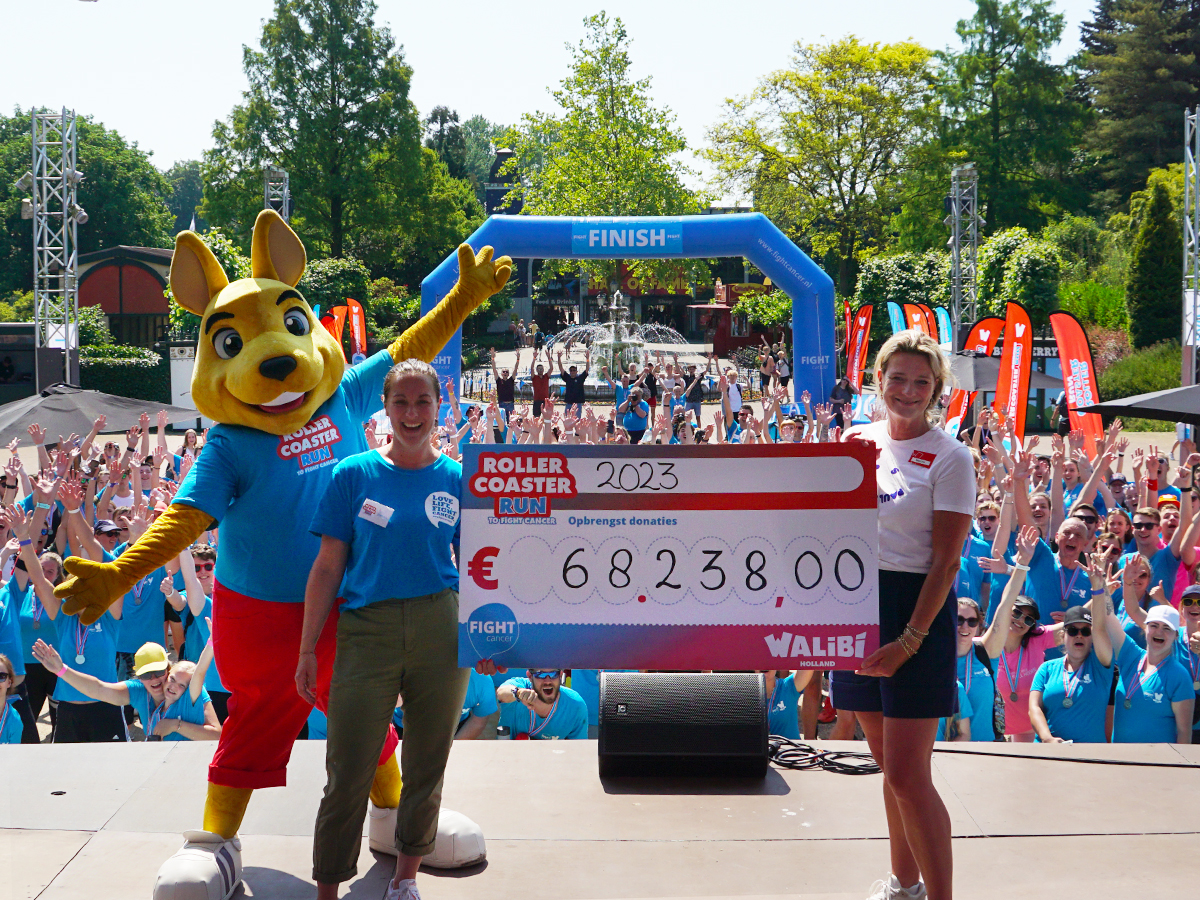 WalibiHolland's tweet photo. De vierde editie van de Rollercoaster Run to Fight Cancer heeft vandaag een waanzinnig bedrag van β¬68.238 opgehaald voor baanbrekend onderzoek naar kanker. Dit is te danken aan alle deelnemers en hun sponsoren die zich hebben ingezet. Bedankt! #rollercoasterrun #fightcancer https://t.co/wtg5sRDPi9