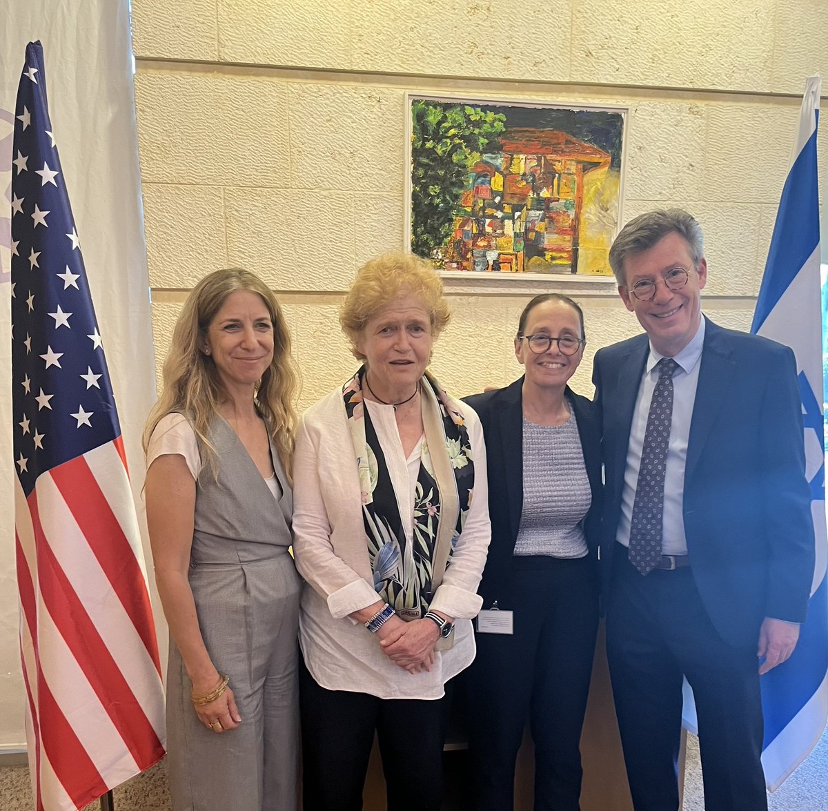 EmmanuelNahshon's tweet photo. We are honored to host Ambassador Deborah Lipstadt @StateSEAS at @IsraelMFA , for a round table on combating antisemitism. On our agenda- the very important White House strategy, @TheIHRA definition and steps to be taken with regional partners n order to fight Jew hatred. https://t.co/eiHpUbuAwY