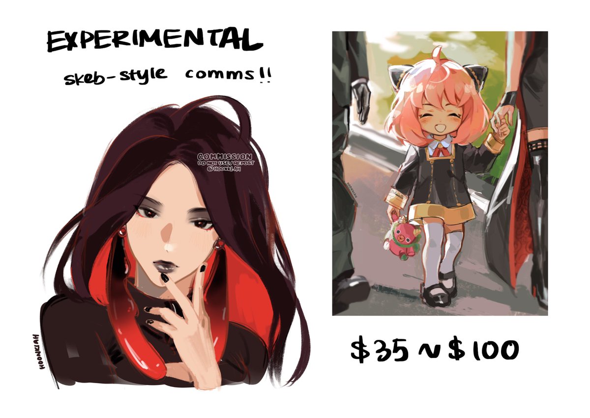 Commissions Open!!  opening comms so I won't be bored in the summer warghhh 🧎‍♀️🧎‍♀️ limited slots only!! more info in thread 🕺 #commissionsopen